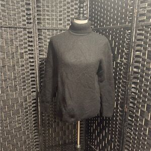Zara Black wool Turtleneck Sweater